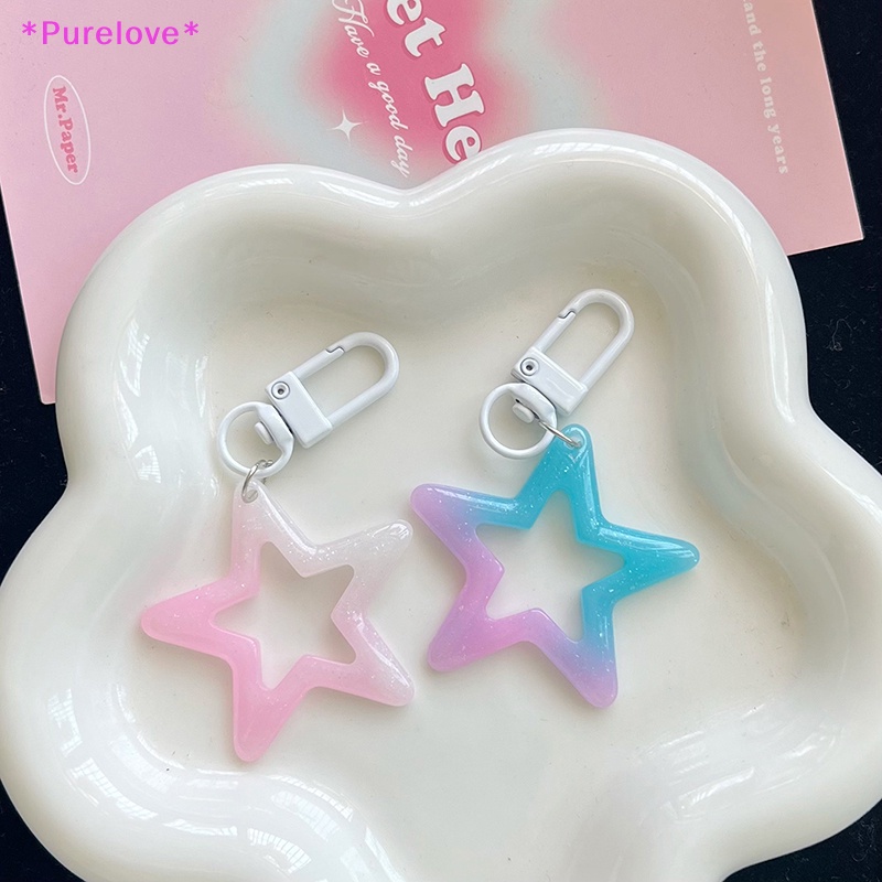 Móc Khóa Hình Ngôi Sao Nhiều Màu Sắc Xinh Xắn Mới