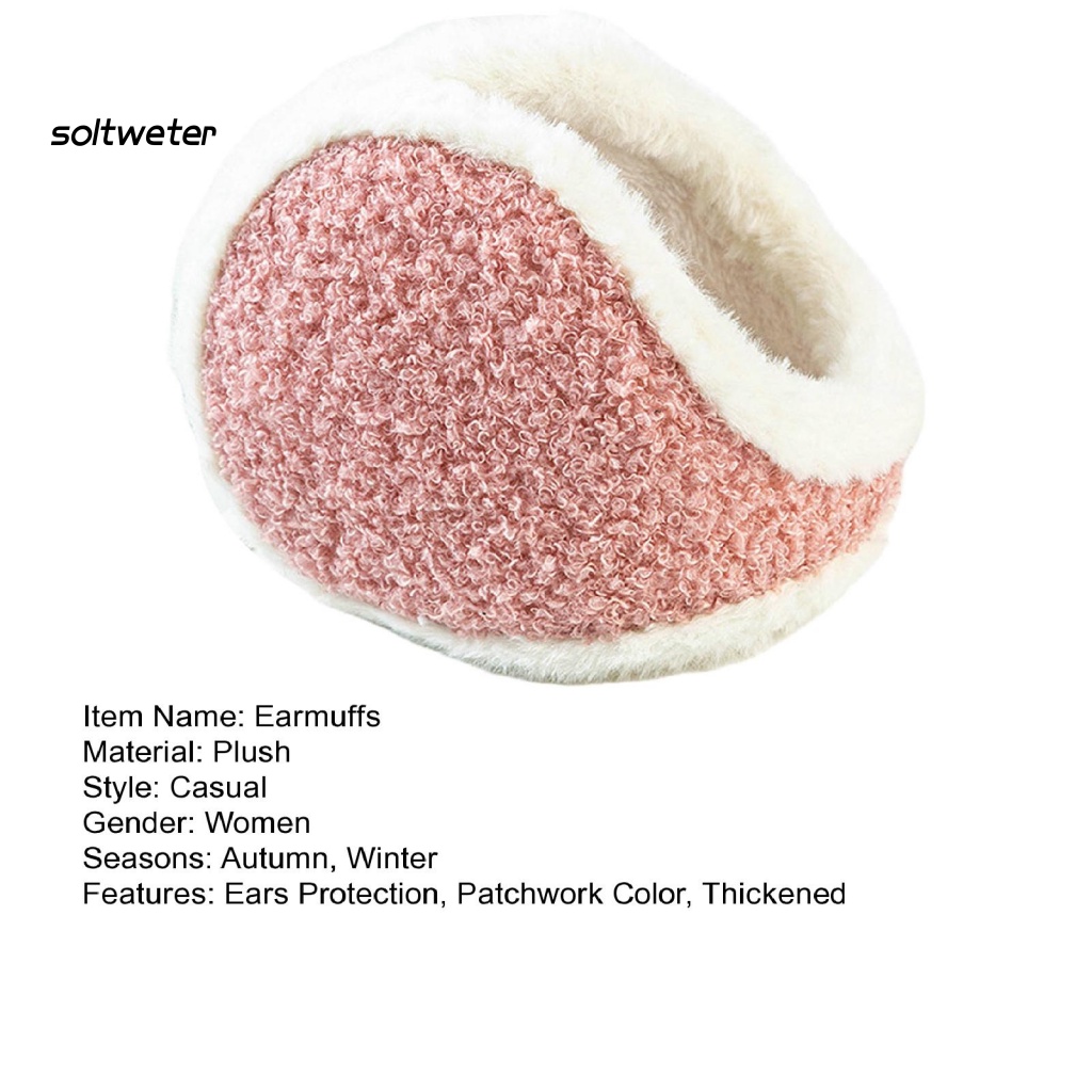 Bông Chụp Tai Giữ Ấm Dày Dặn Co Giãn Dễ Thương Thời Tiết Mùa Đông Cho Nữ