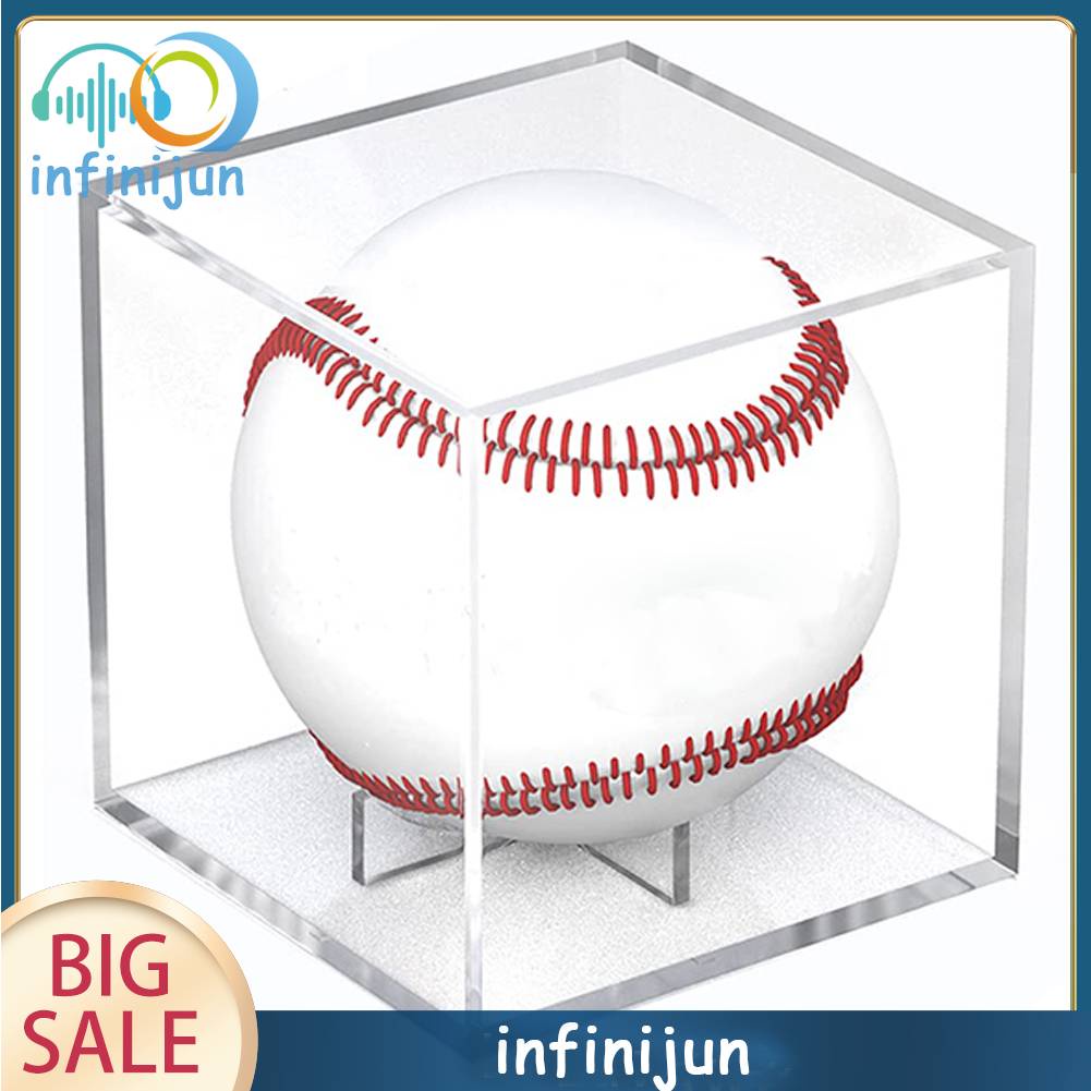 Hộp Trưng Bày Bóng Chày Hình Vuông Bằng Acrylic Trong Suốt Chống Bụi