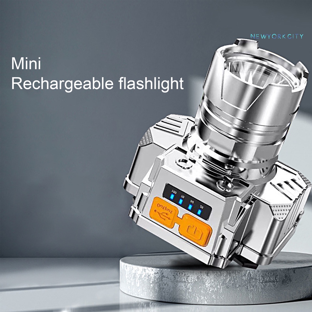 Ny-1 Set Đèn Câu Cá Đeo Đầu Thông Minh Độ Sáng Cao Có Thể Sạc Lại