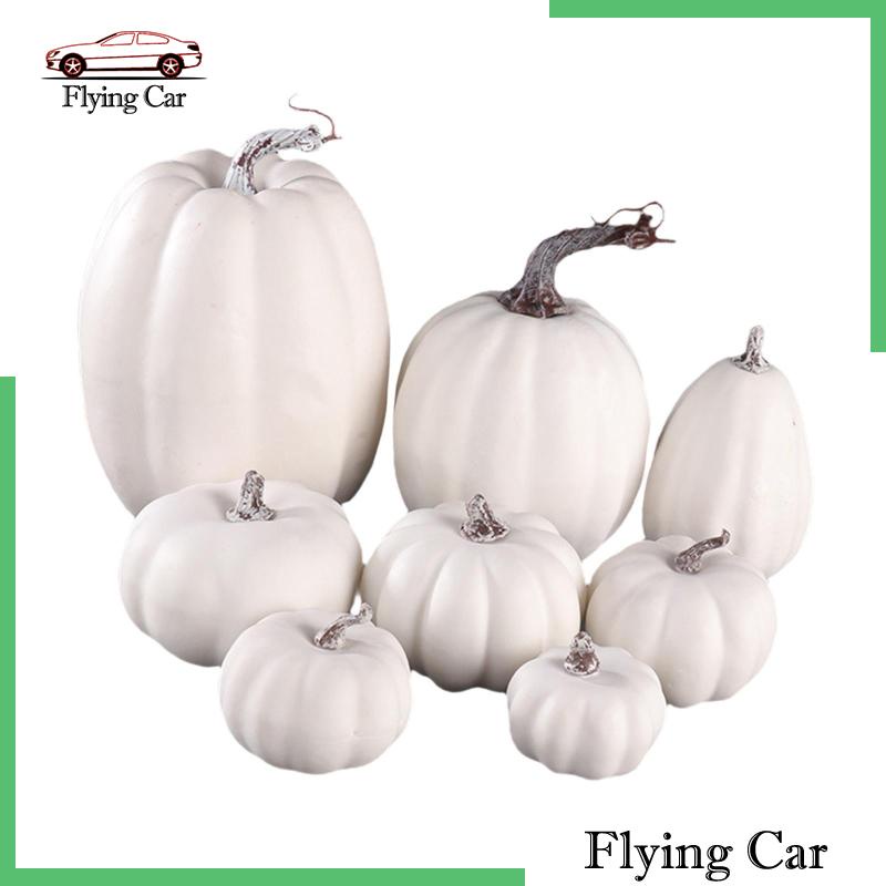 Set 8 Bí Ngô Nhân Tạo Nhiều Kiểu Dáng Khác Nhau Trang Trí Tiệc