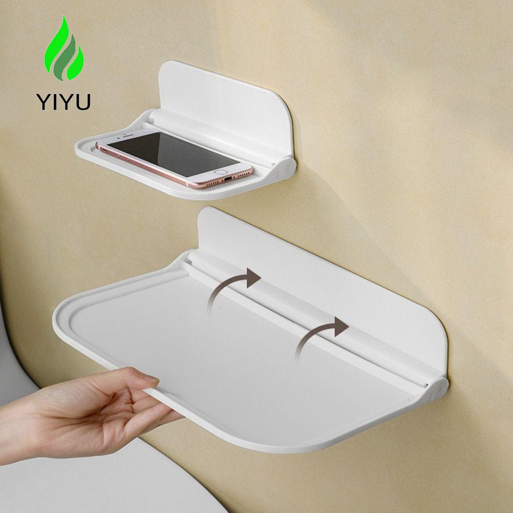YIYU 1 Giá Treo Khăn Gắn Tường Bằng Nhựa Chống Nước Chống Ẩm Không Cần Đục Lỗ