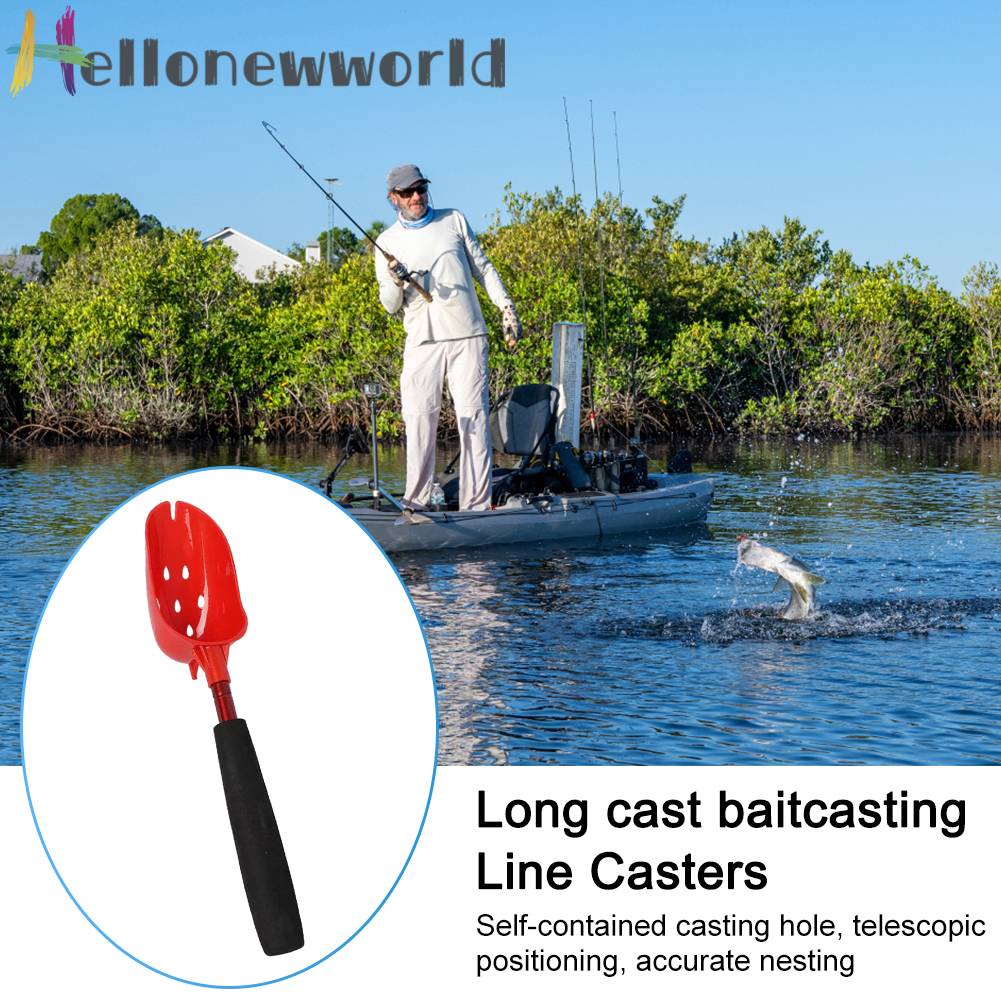 Muỗng Múc Mồi Câu Cá Cán Dài Chống Trượt Trọng Lượng Nhẹ