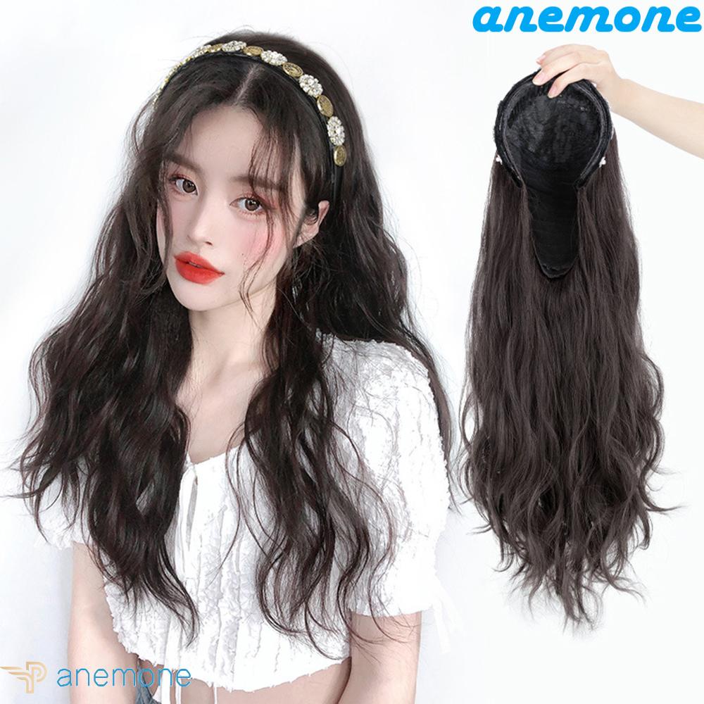 ANEMONE Tóc Giả Bằng Sợi Tổng Hợp Kháng Nhiệt Thời Trang Cho Nữ