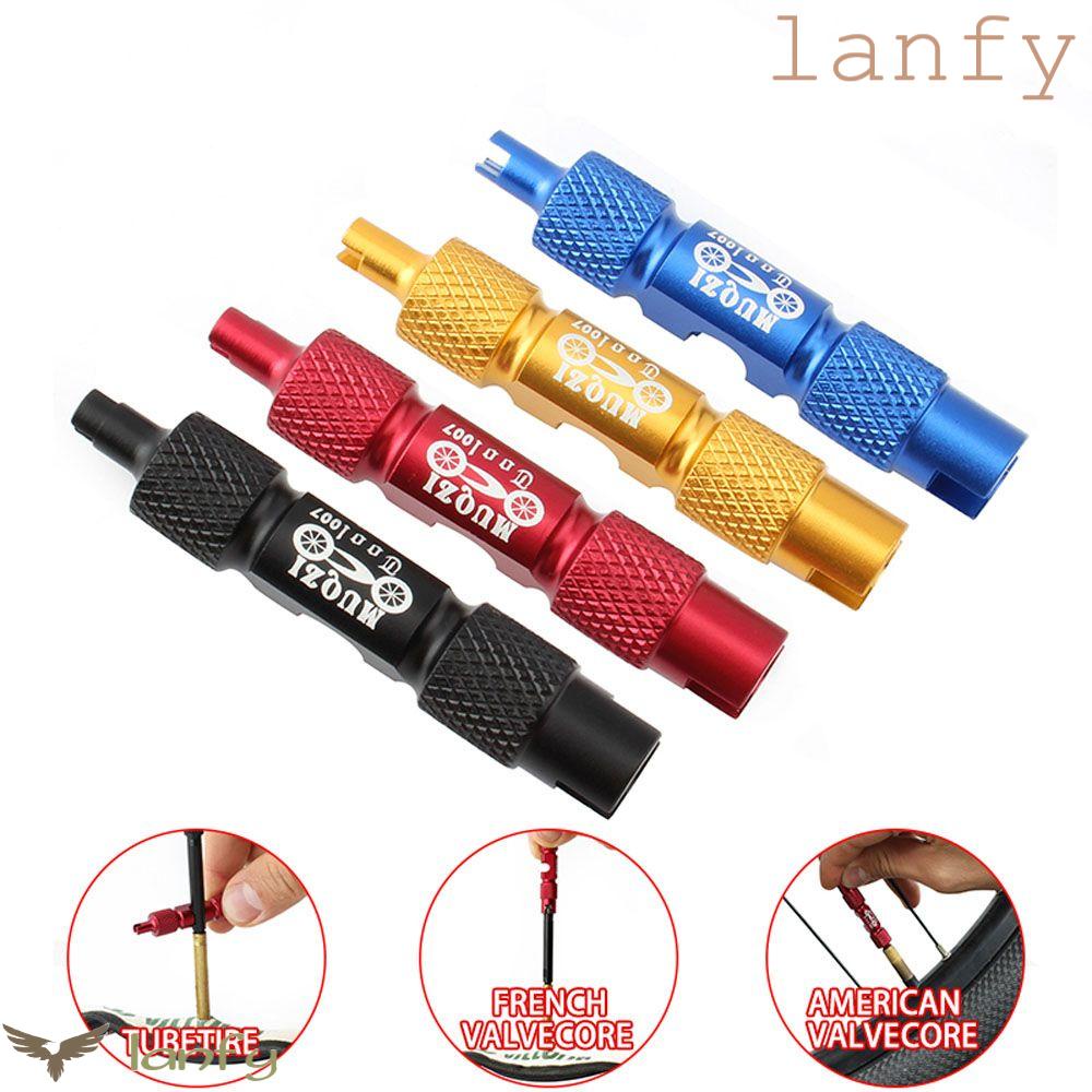 LANFY Dụng Cụ Tháo Lõi Van Xe Đạp Hai Đầu Bằng Hợp Kim Nhôm