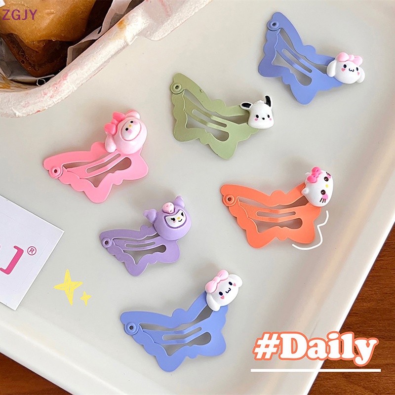 Kẹp Tóc Hình Bướm Bằng Kim Loại Đơn Giản Cho Bé Gái Mới