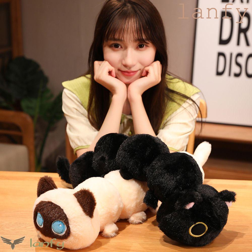 LANFY Gối Ôm Nhồi Bông Hình Sâu Bướm Hoạt Hình Đáng Yêu Mềm Mại