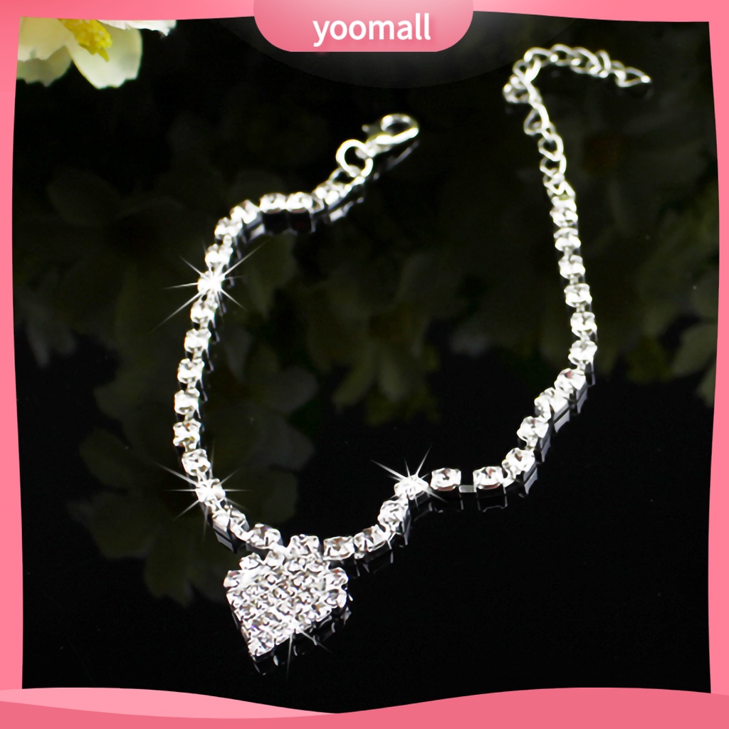 Lắc Chân Hình Ngôi Sao Năm Cánh Đính Đá Có Thể Điều Chỉnh Kích Thước