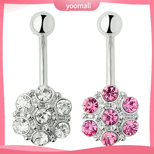 Bộ 7 Khuyên Rốn Tròn Đính Đá Dùng Múa Belly Dance