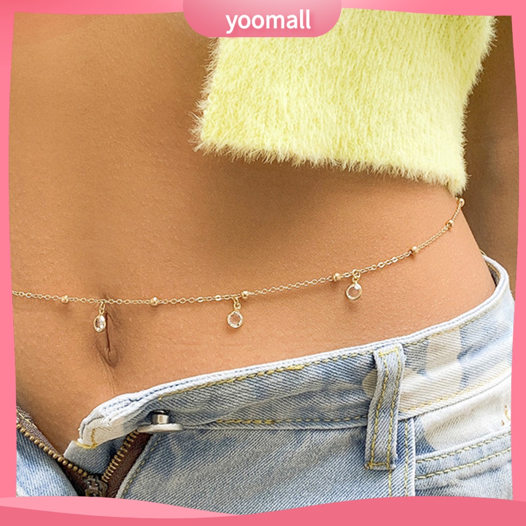 [YM] Dây Xích Đeo Hông Dạng Chuỗi Hạt Tinh Tế Quyến Rũ Linh Hoạt Mặc Hàng Ngày Cho Nữ