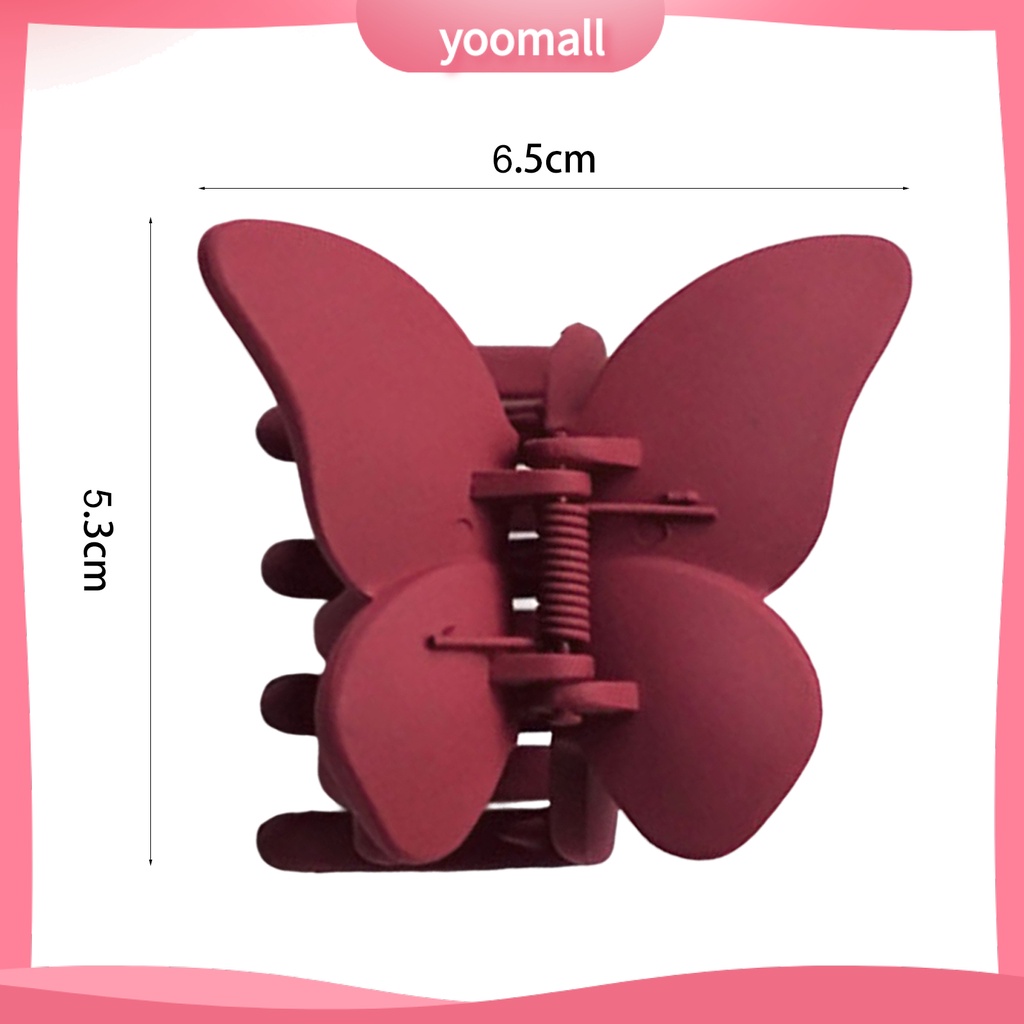 Kẹp Tóc Màu Trơn Chống Trượt Kiểu Dáng Đơn Giản Cho Nữ