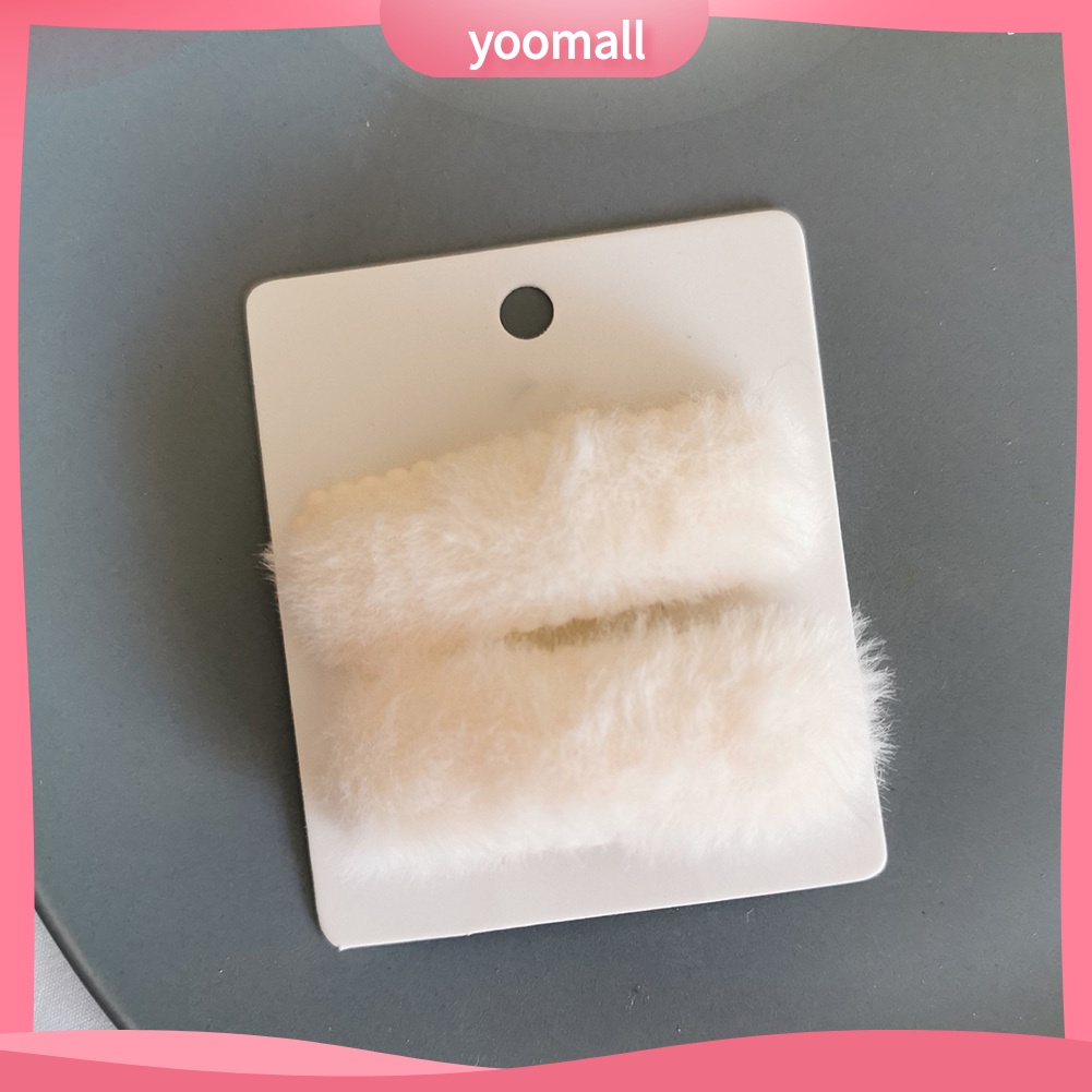 Set 2 Kẹp Tóc Hình Chữ Nhật Màu Sắc Kẹo Ngọt Dành Cho Nữ