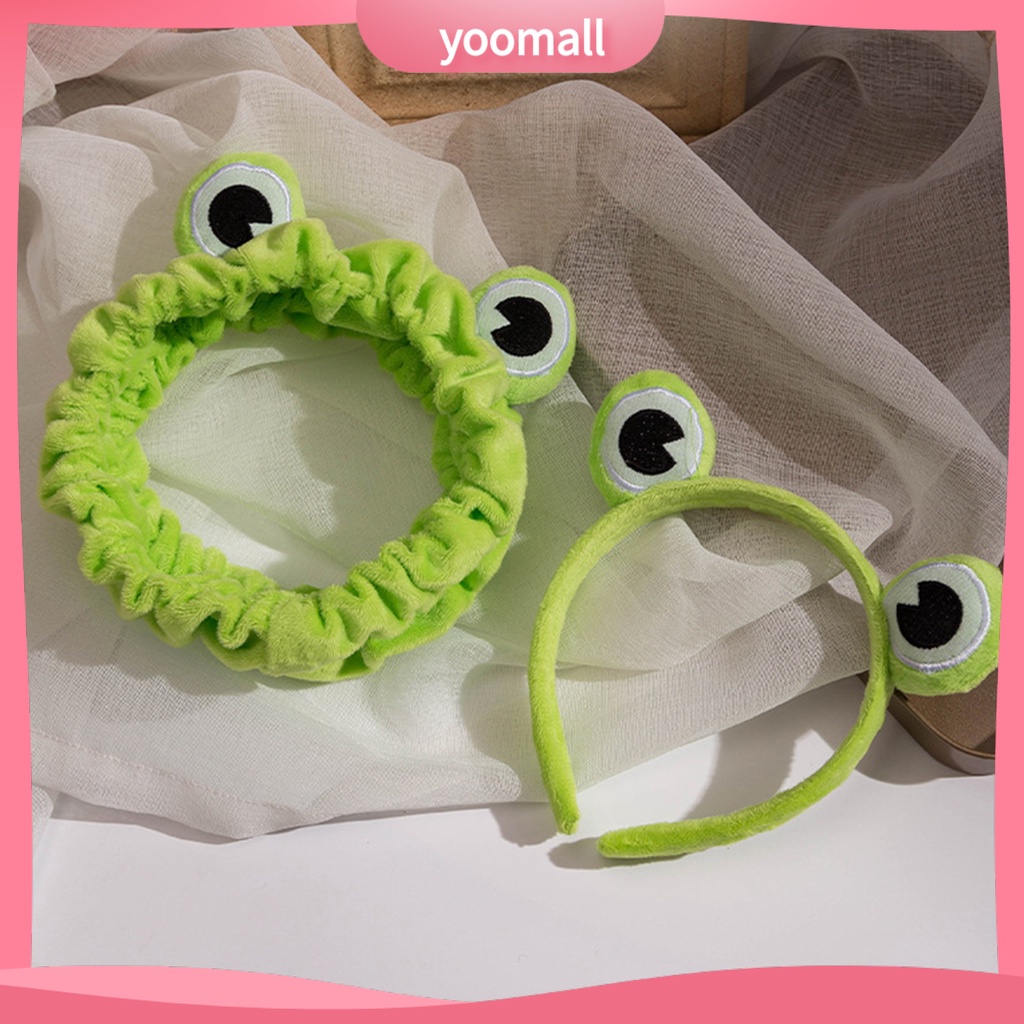 Băng Đô Cài Tóc Co Giãn Chống Trượt Hình Ếch Dễ Thương