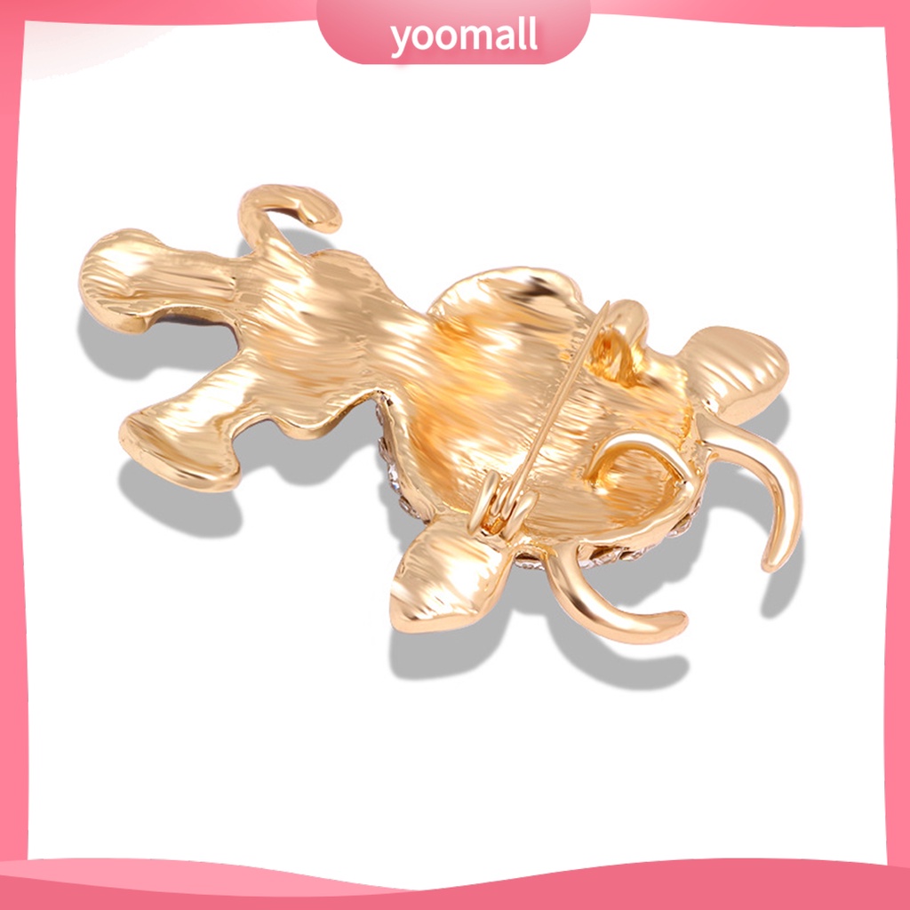 Ghim Cài Áo Hình Bò Sữa Đính Đá Thời Trang