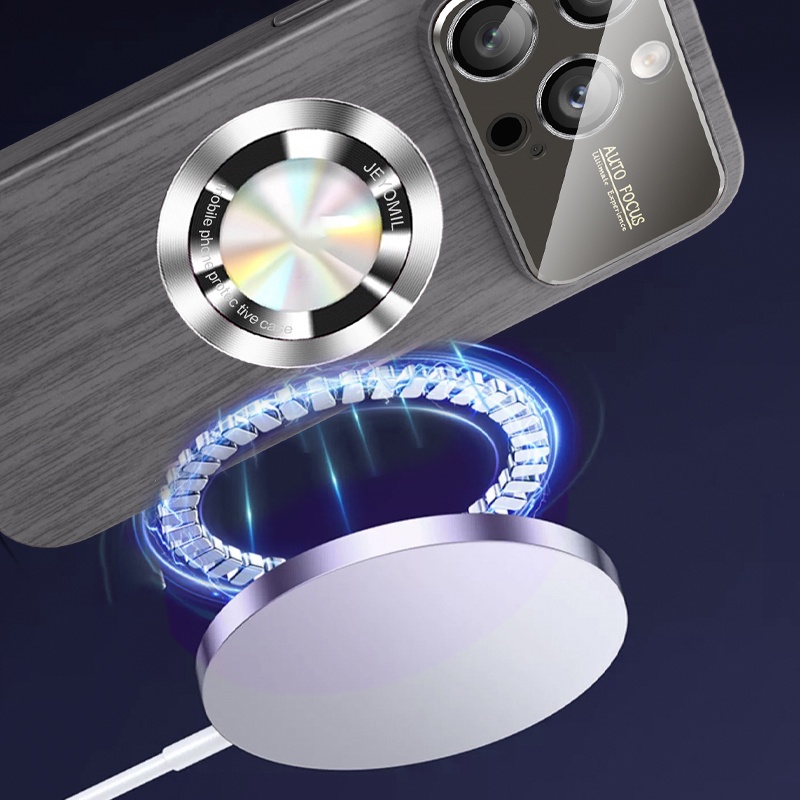 Ốp Điện Thoại Chống Sốc Họa Tiết Vân Gỗ Từ Tính Cho iPhone 14 13 12 11 Pro Max 14plus 11pro