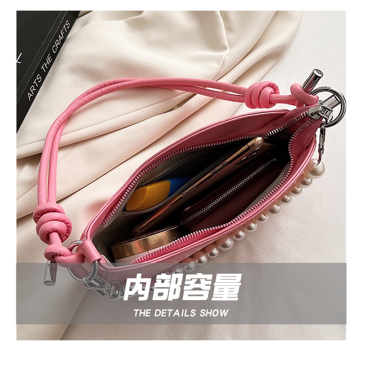 Túi Đeo Chéo Dây Chuỗi Ngọc Trai Thời Trang Hàn Quốc Dành Cho Nữ