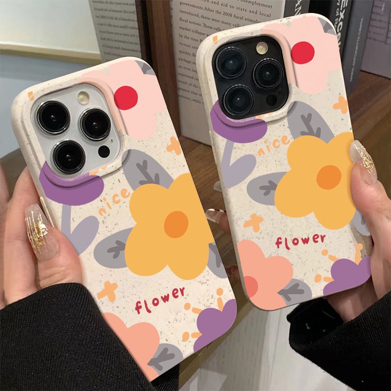 Ốp Điện Thoại Mềm Chống Sốc In Họa Tiết Hoa Vàng 13 Kiểu Đơn Giản Cho Iphone 11 7Plus 12 814Pro