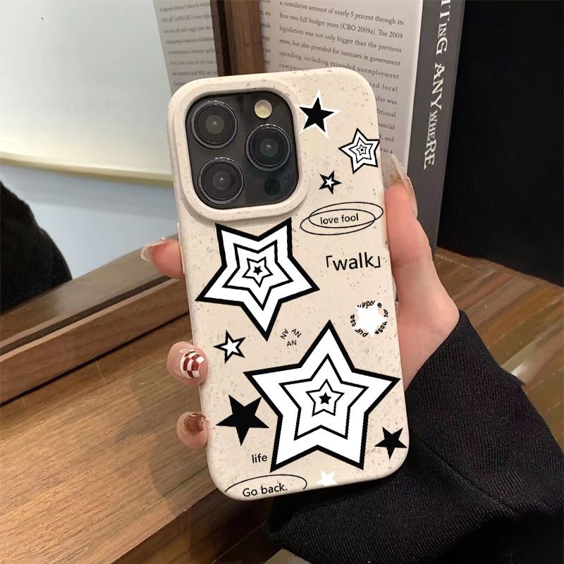 Ốp Điện Thoại Mềm Chống Sốc Ba Lớp Đơn Giản Cho Iphone max87 14proplus 12 13 11 B1RO