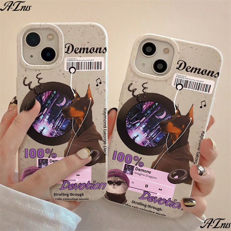Ốp Điện Thoại Dẻo Họa Tiết Chú Chó / Mèo Dễ Thương Chống Sốc / Mòn Cho Iphone 814pro 7 plus 13 max11iPhone12 J6MX