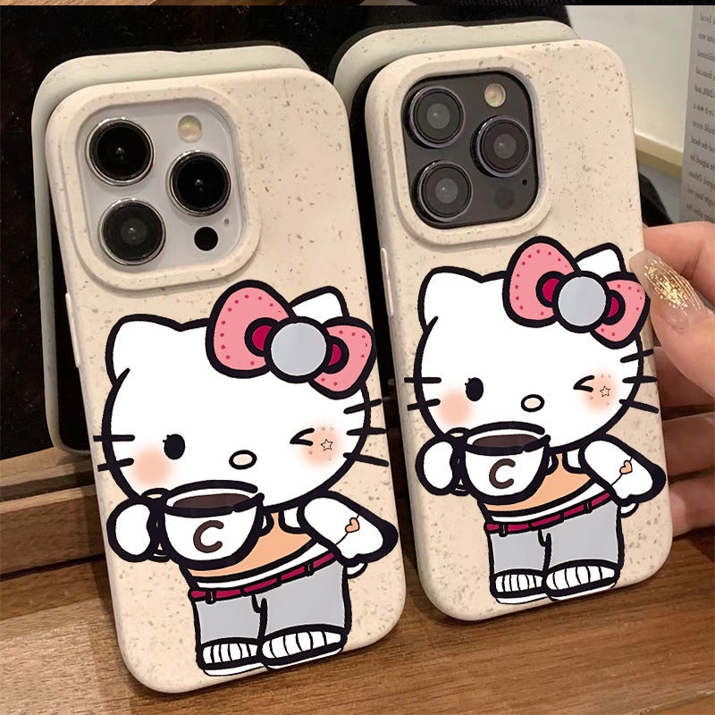 Ốp Điện Thoại Mềm Chống Sốc In Hình Hello Kitty Cho Iphone 14promax 13