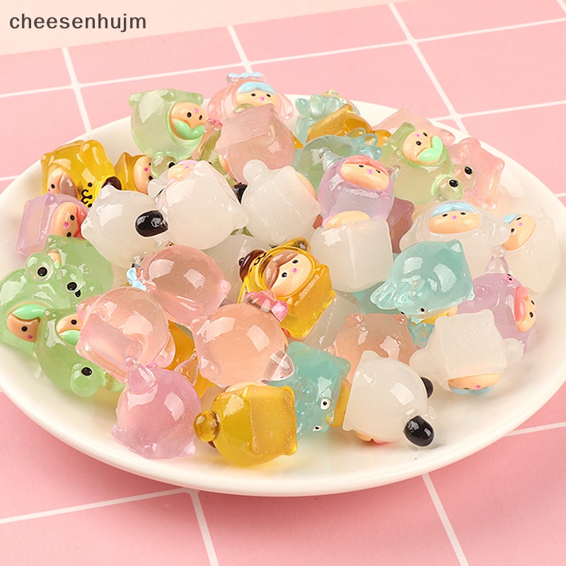 Set 3 Mặt Dây Chuyền Resin Phát Quang Hình Chữ Ch 3D DIY