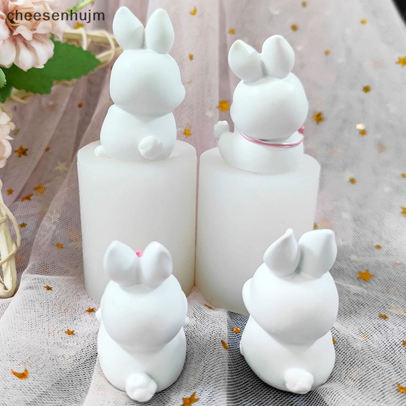 Khuôn Silicon Làm Xà Phòng / Sô Cô La Hình Thỏ 3D