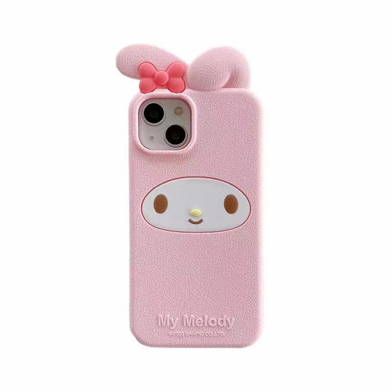 Ốp Điện Thoại Silicon Mềm Chống Sốc Hình Sanrio My Melody 3D Cho IPhone 14 Pro Max / 14 Pro / 14 / 13 Pro Max / 13 Pro / 13