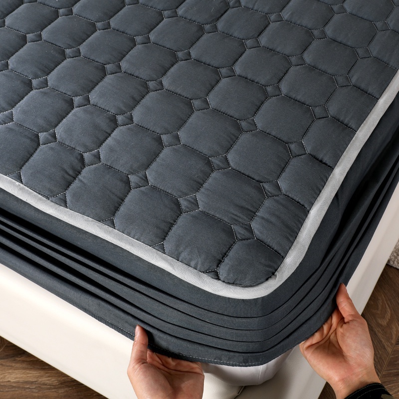 Drap giường 3 Trong 1 Màu Trơn Thoáng Khí Kích Thước Đơn / Queen / King