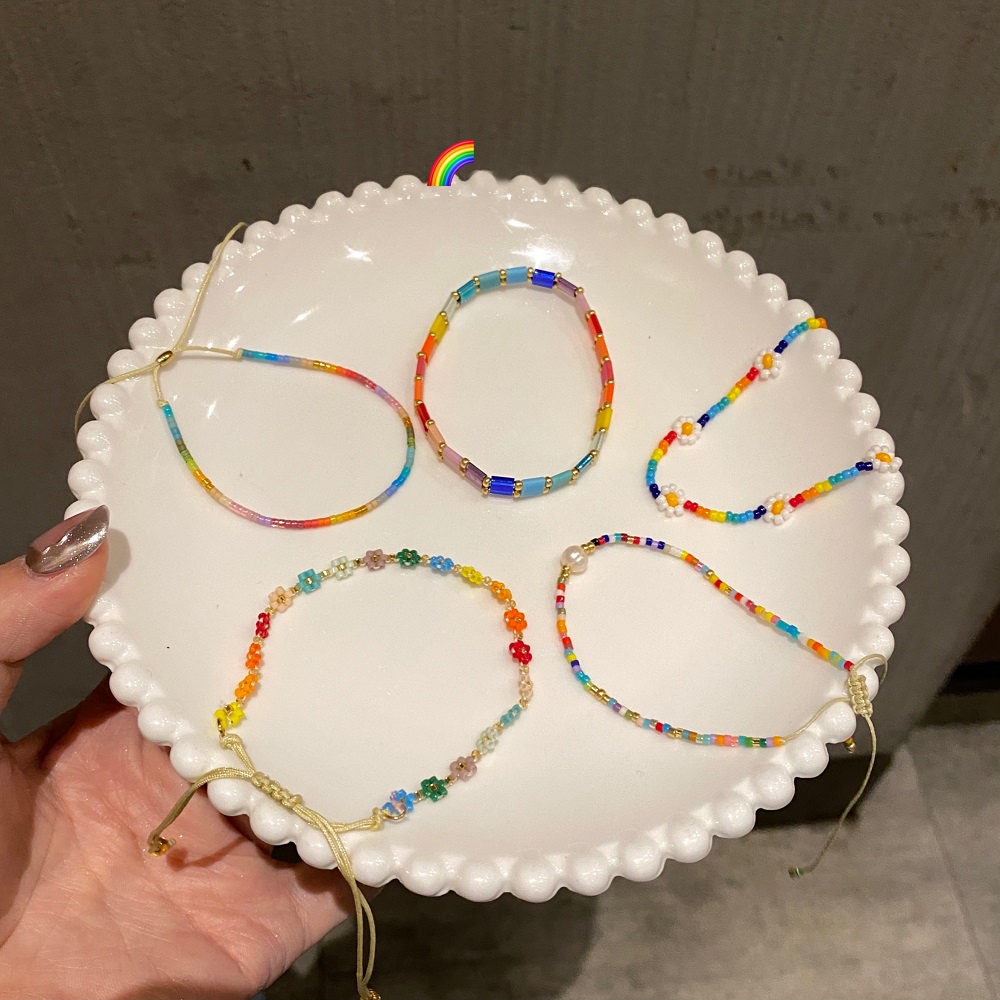 Vòng Tay Chuỗi Hạt Nhiều Màu Sắc 17KM Tùy Chỉnh Thời Trang Cho Nữ