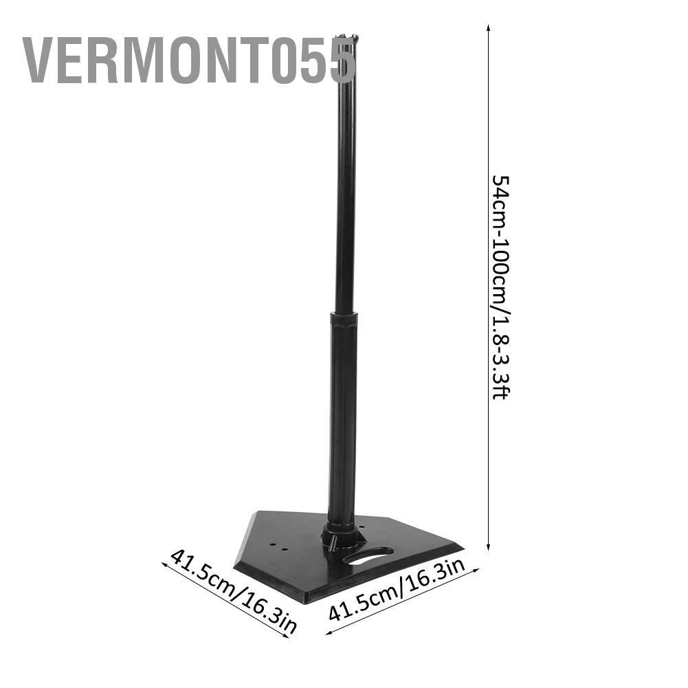 Vermont055 Bóng chày có thể điều chỉnh mềm Tee Đứng Thực hành Huấn luyện Đánh Phụ kiện