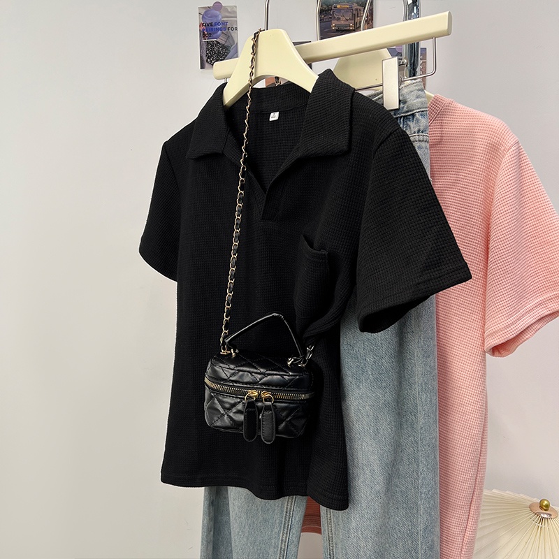 Áo Thun Nữ Ngắn Tay Cổ Chữ V Hở Vai Thời Trang