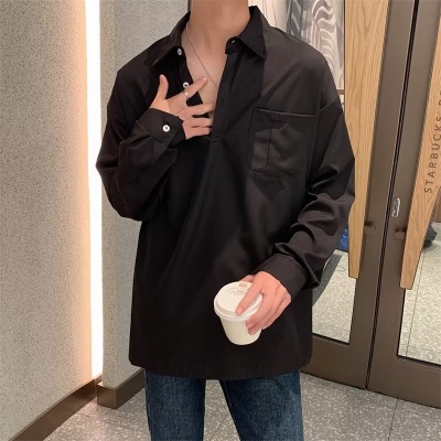 Áo Sơ Mi Nam Tay Dài Dáng Rộng Phong Cách Doanh Nhân Thời Trang Xuân Thu Mới 2023