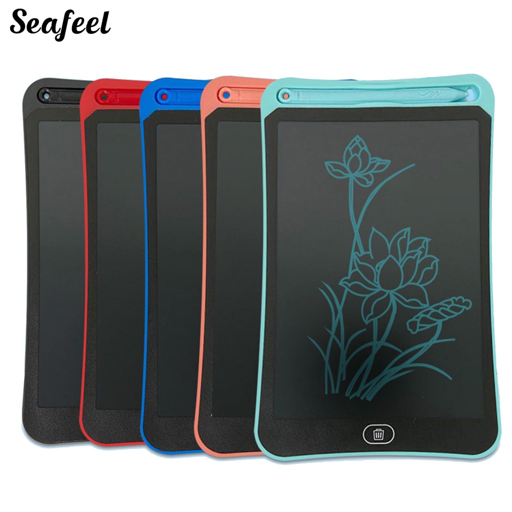 1 Bộ Bảng Viết Màn Hình LCD 4.4Inch / 6.5Inch / 8.5Inch Bằng Nhựa Chống Nước An Toàn Cho Trẻ Em
