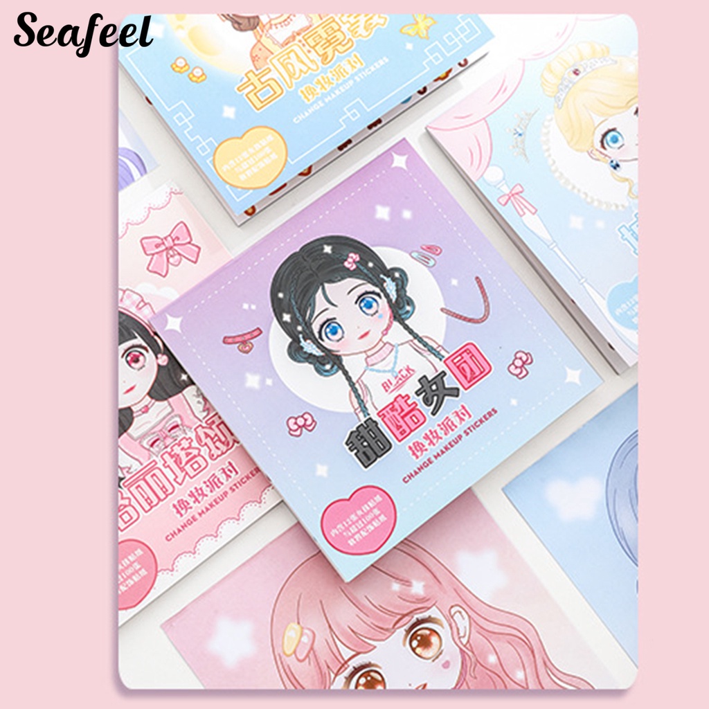 Miếng Dán Tự Dính Họa Tiết Công Chúa Dễ Thương Dùng Làm Quà Tặng DIY