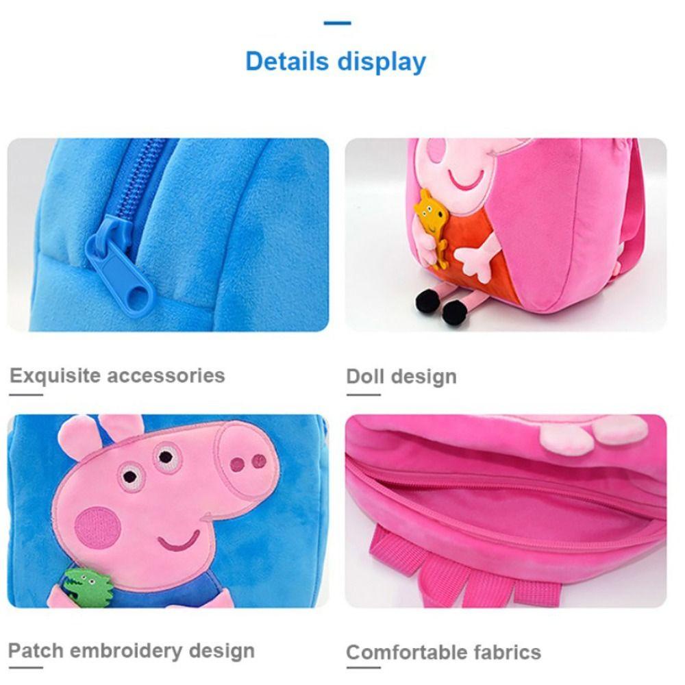 Thú Nhồi Bông Hình Động Vật Hoạt Hình Màu Hồng / Xanh Dương