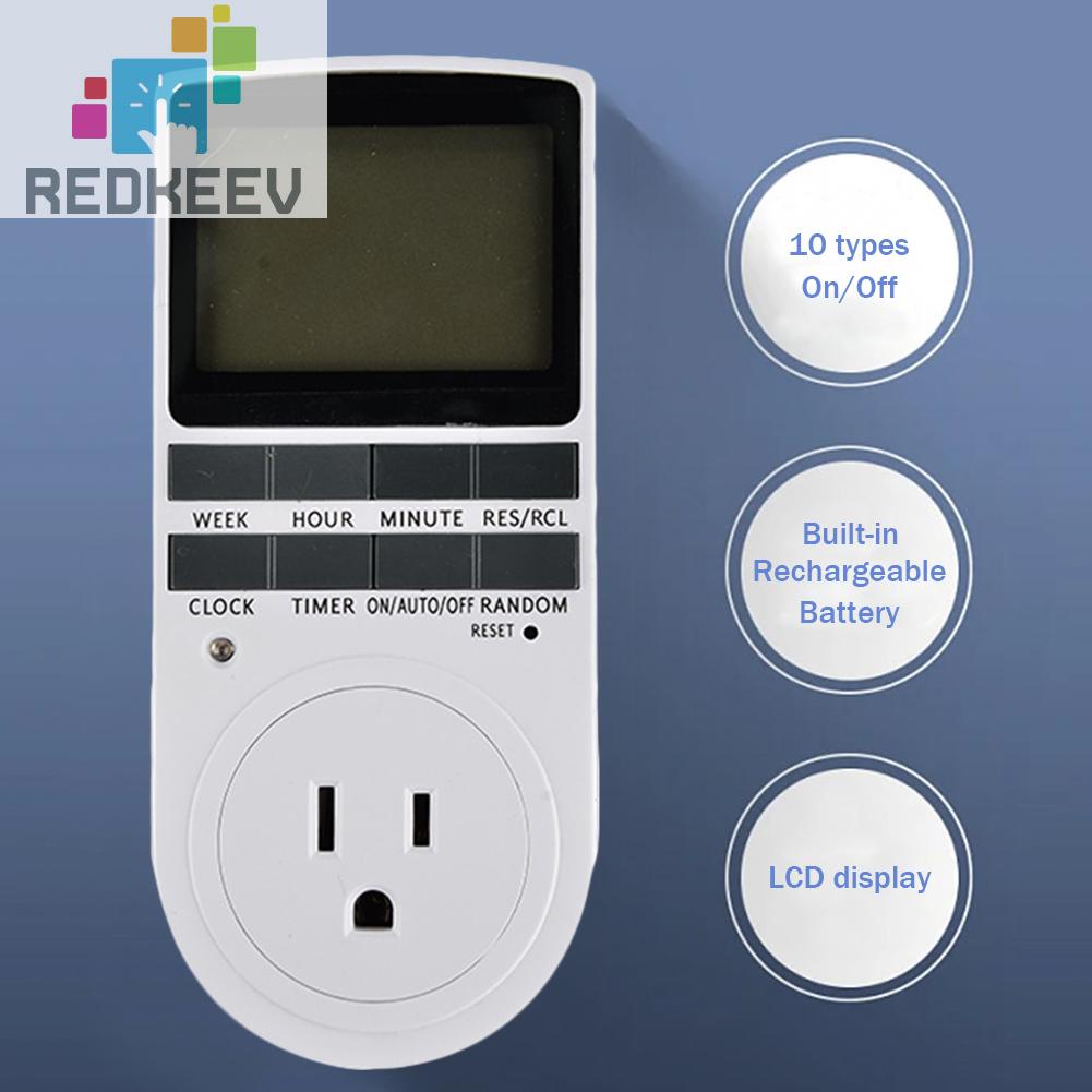 Ổ Cắm Điện Hẹn Giờ Màn Hình LCD Tiện Dụng Cho Nhà Bếp