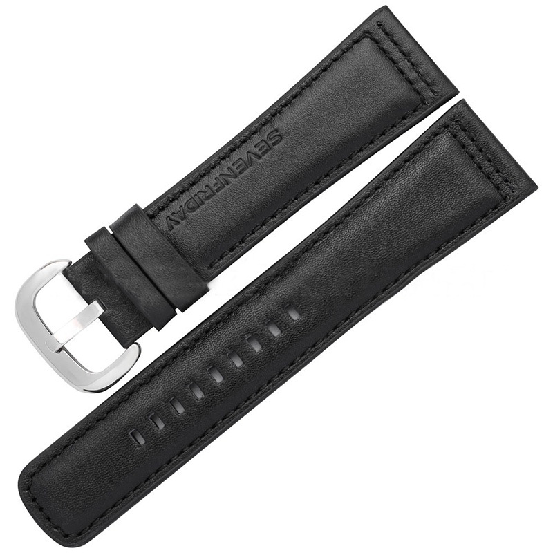 Dây đeo đồng hồ bằng da mờ 28mm cho bảy thứ sáu dày màu đen nâu xám bê bằng da thật dây đeo đồng hồ đeo tay mở rộng vòng đeo tay cho nam giới