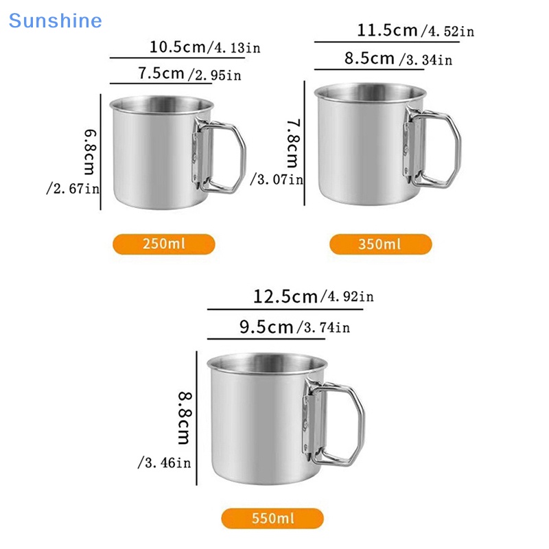 Cốc Đựng Nước Bằng Thép Không Gỉ Có Thể Gấp Gọn Tiện Dụng