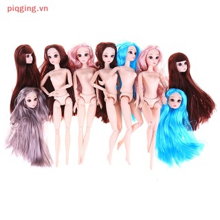 Piqging 30cm bjd búp bê công chúa đẹp búp bê đầu búp bê diy tóc búp bê vn