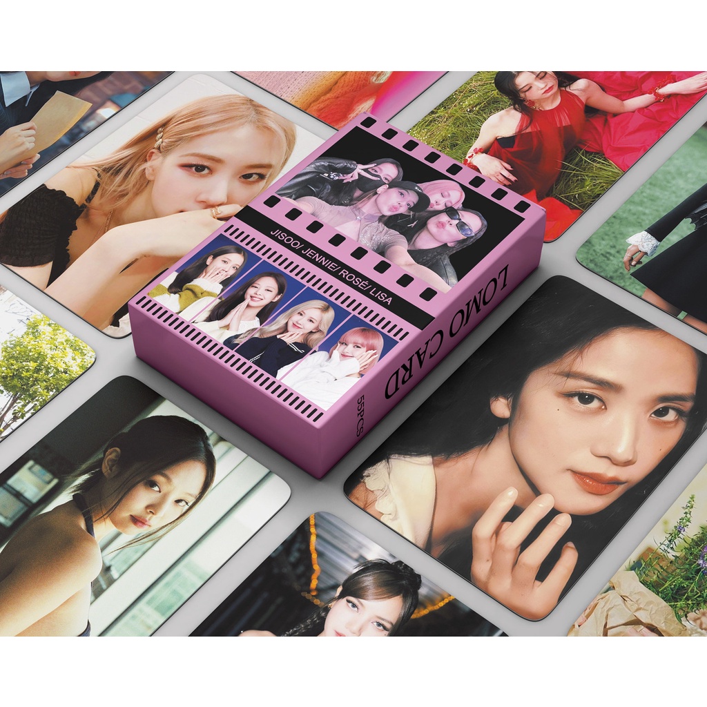 55pcs/box BLACK-PINK BPTG Coachella LISA ROSE JISOO JENNIE Album Lomo Card Kpop Photocard  Postcard Black Pink LETAOTAO2023