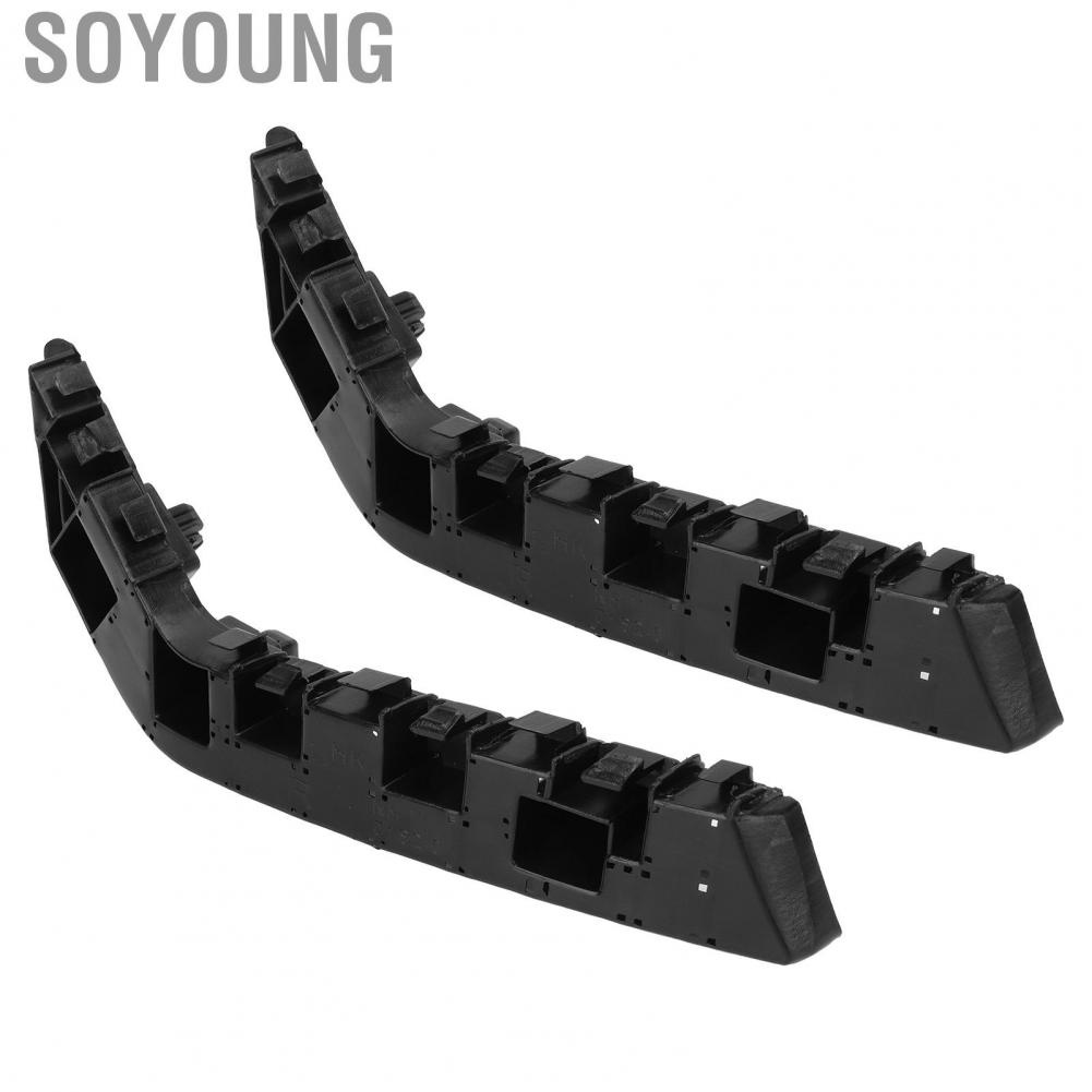 Soyoung Front Bumper Bracket Holder Set  High Strength Durable Impact Resistant 71198  T01 Strong for Car