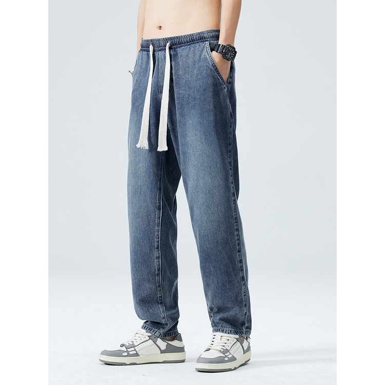 Quần Jeans Nam Dáng Rộng Phong Cách Thời Trang Mùa Hè 2023 Mới