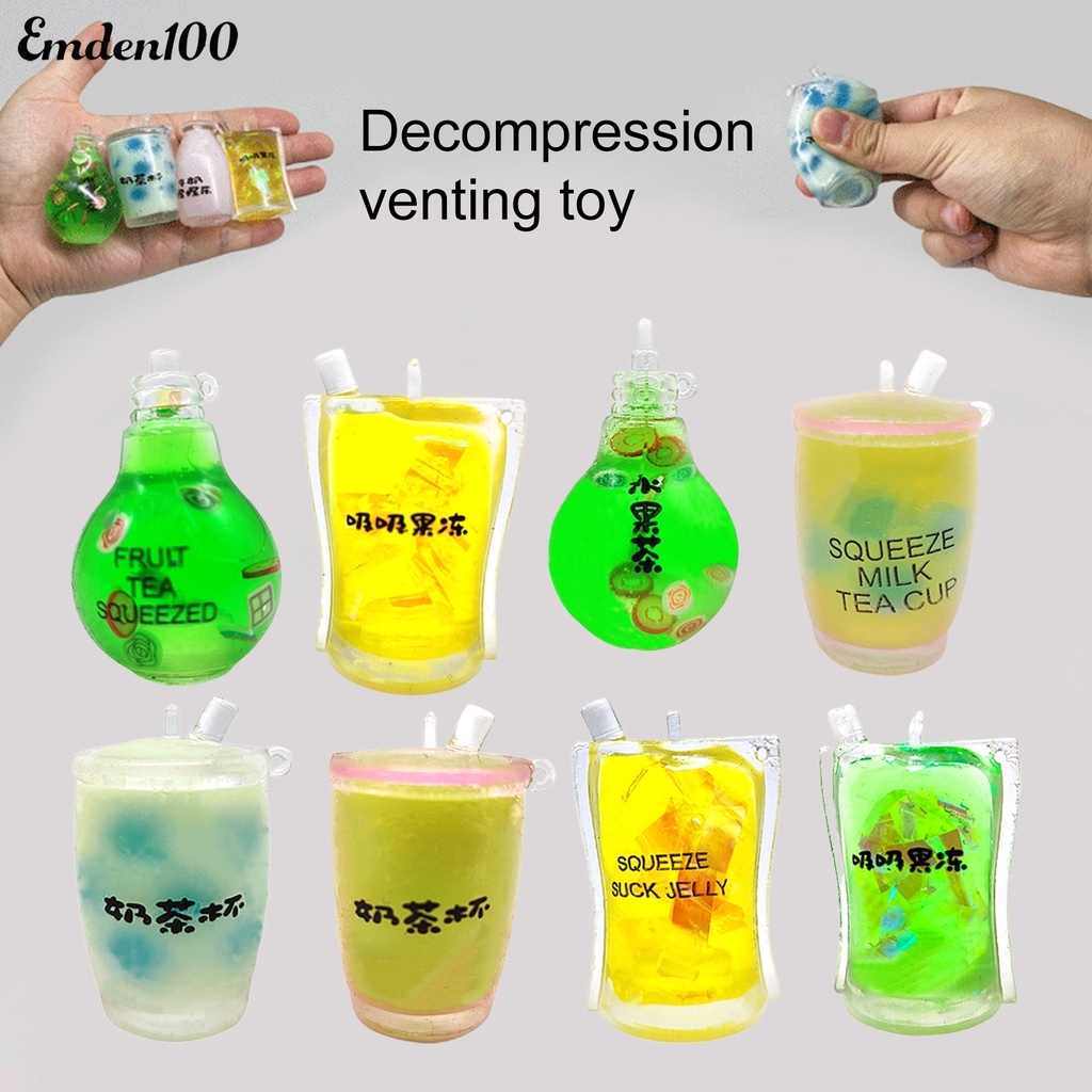 Đồ Chơi Mềm Dẻo Giảm Căng Thẳng Hình Ly Trà Sữa Độc Đáo