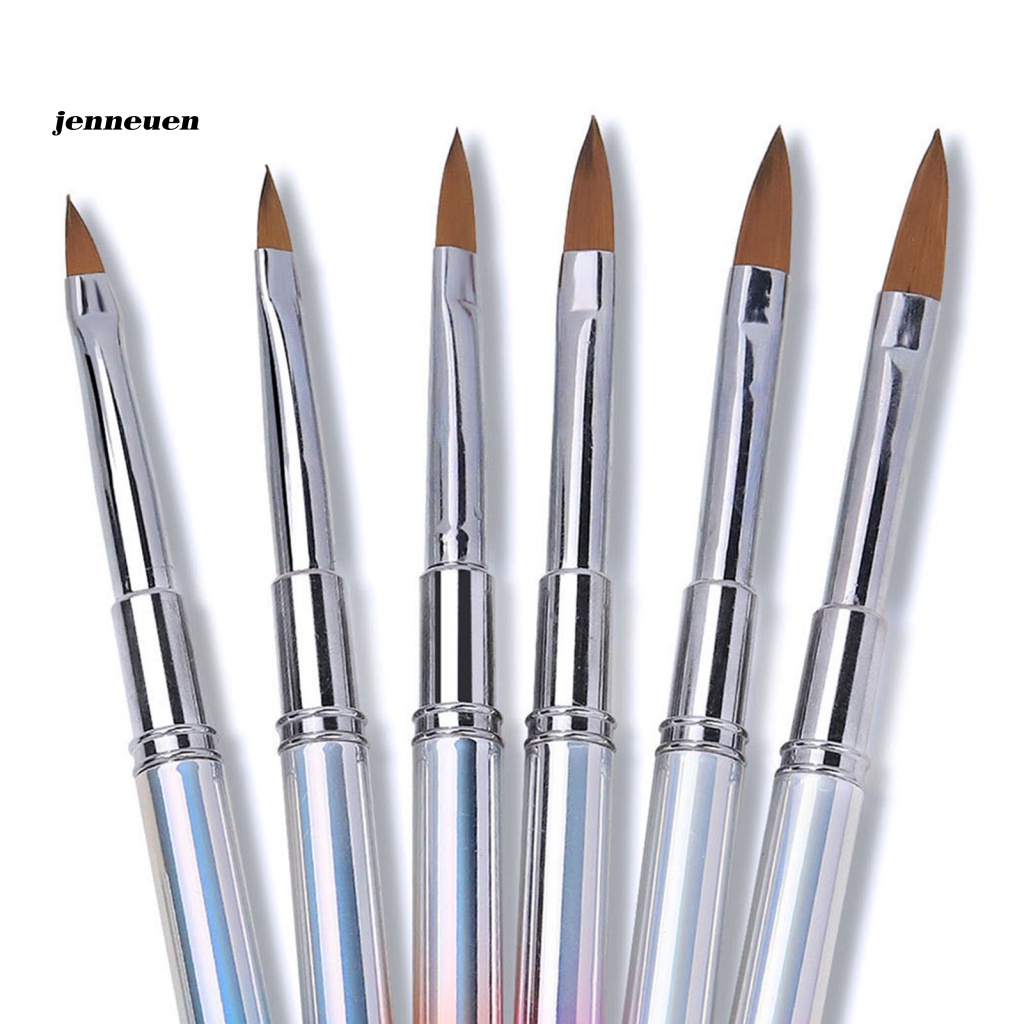 Cọ Vẽ Móng Nghệ Thuật Chuyên Nghiệp Với Tay Cầm Kim Loại