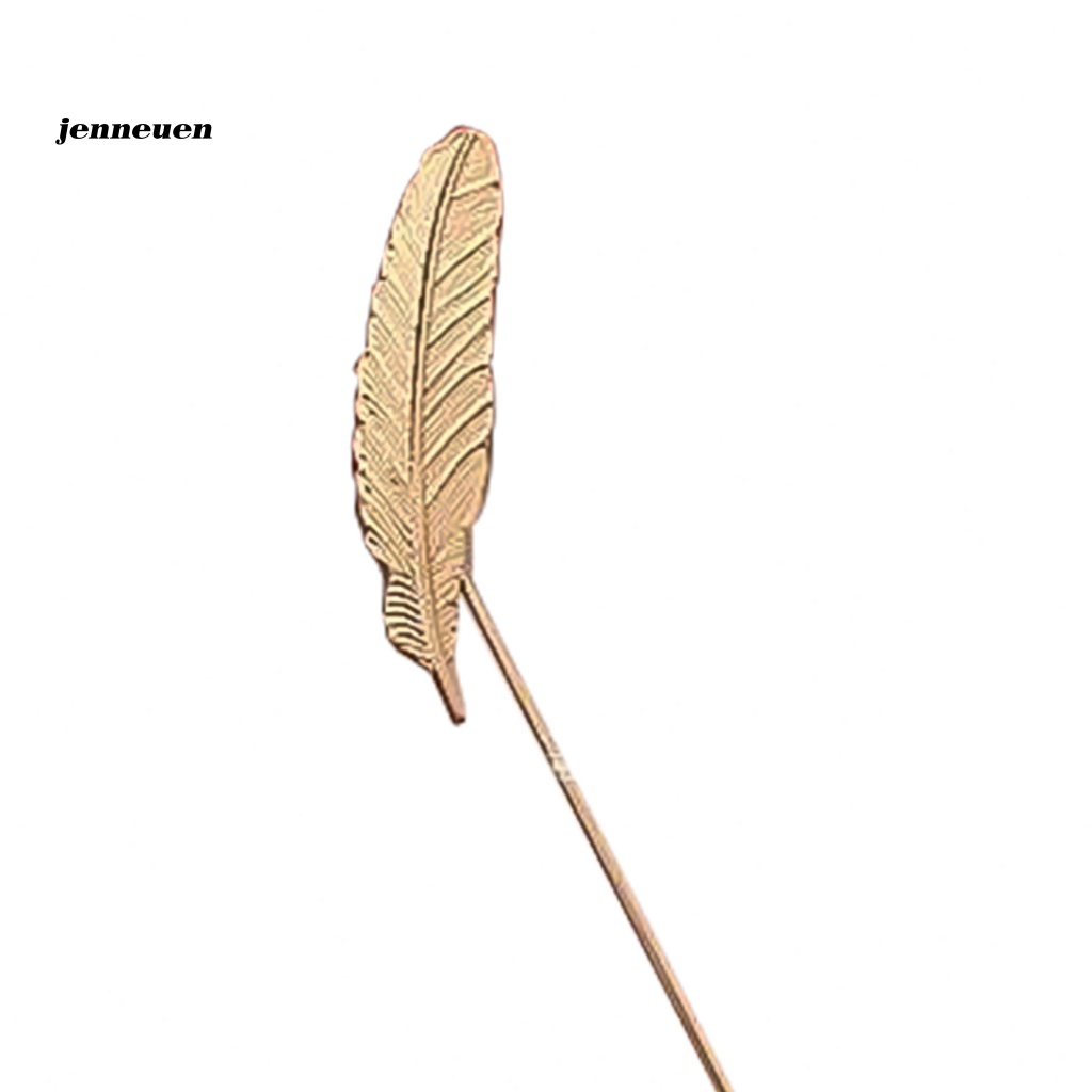 Trâm Cài Áo Hình Lông Vũ Phong Cách Vintage Thanh Lịch Cho Nam