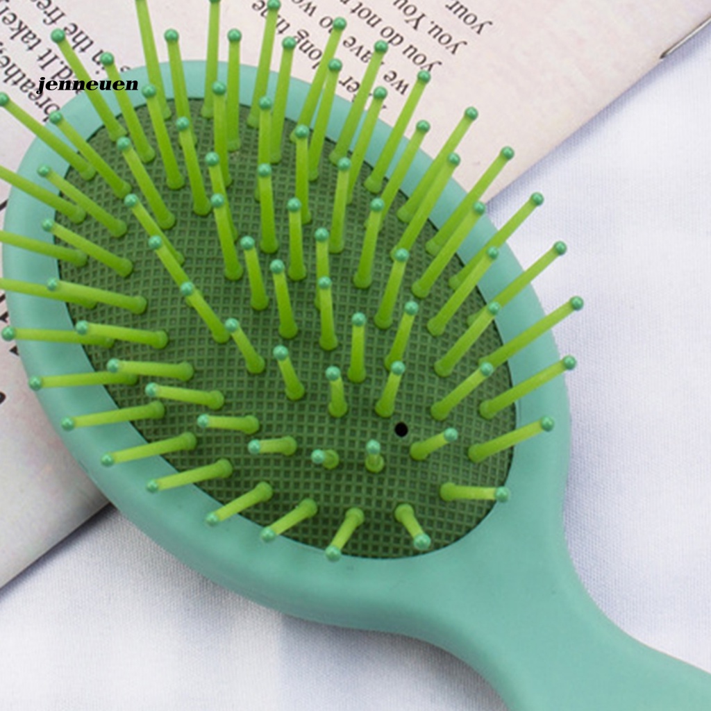 Jen Lược Nhựa Dạng Túi Khí Gập Tích Hợp Gương Trang Điểm Đẹp Mắt