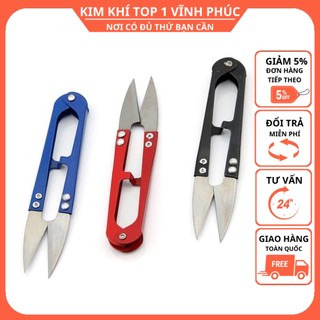 Kéo bấm/ kéo cắt chỉ chuôi thép