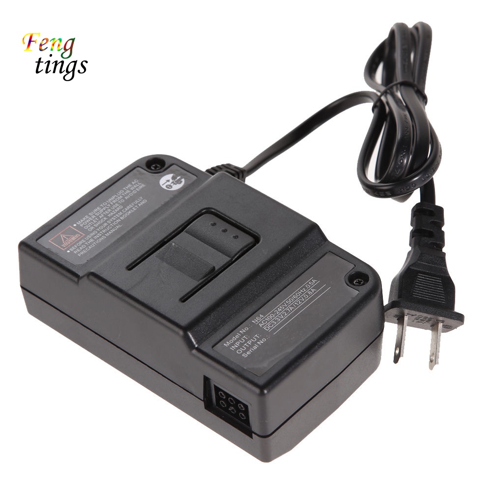 Bộ Dây Nguồn AC Di Động + Cáp Âm Thanh AV Cho Hệ Thống Nintendo 64