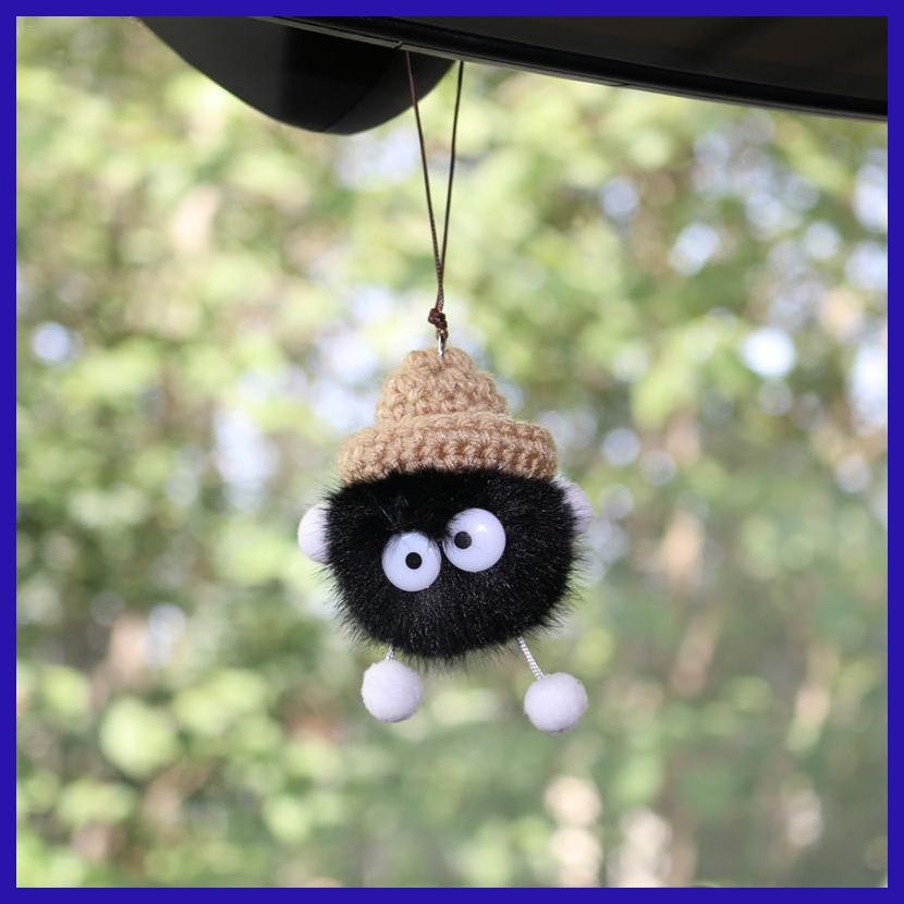 Búp Bê Hoạt Hình Nhồi Bông Mềm Mại Trang Trí Gương Chiếu Hậu Xe Hơi