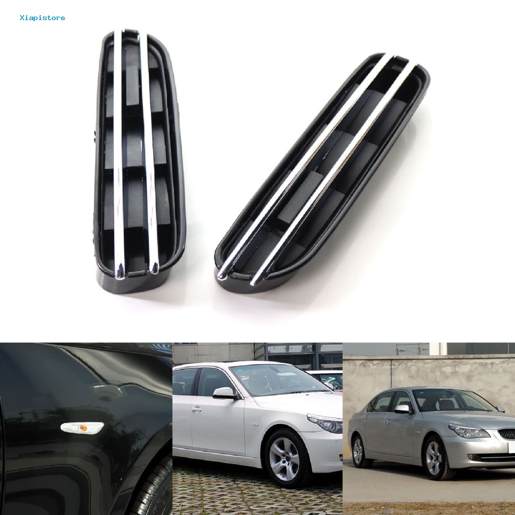 FENDER Set 2 Tấm Chắn Gió Bên Hông Bằng ABS Chống Mòn Dễ Lắp Đặt Cho BMW 5 Series E39 E60 M5 1991-2010